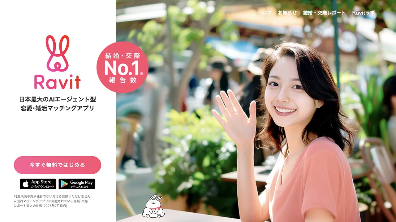 Ravit（ラビット）のサイトキャプチャ