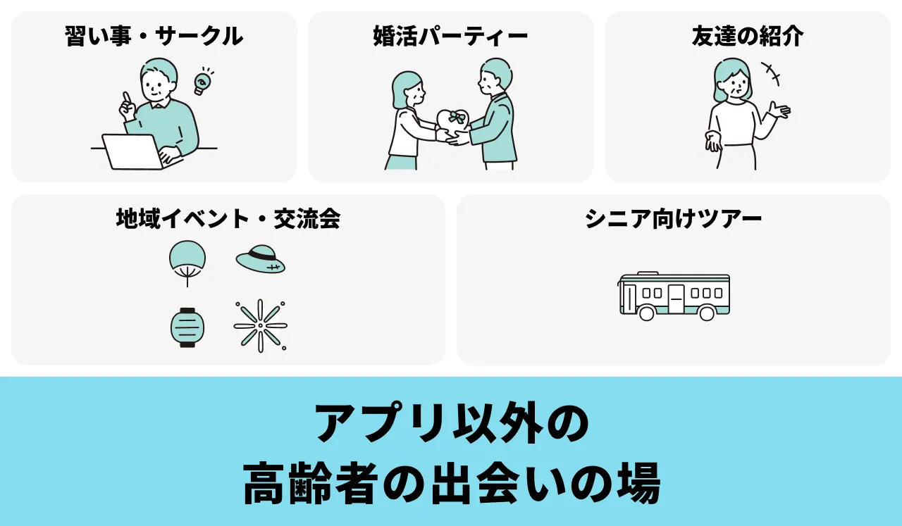 話し相手や友達が欲しい方にもおすすめ！アプリ以外の高齢者の出会いの場