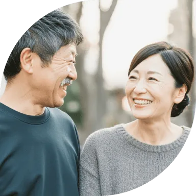 マッチングアプリGoensで出会いがあった50代60代のカップル